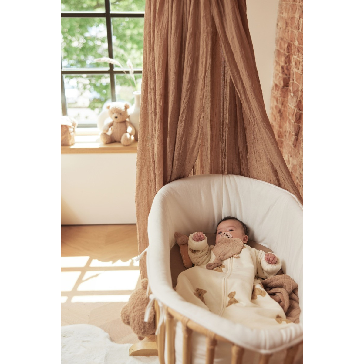 Jollein Teddy Bear 110 cm Slaapzak met Afritsbare Mouwen