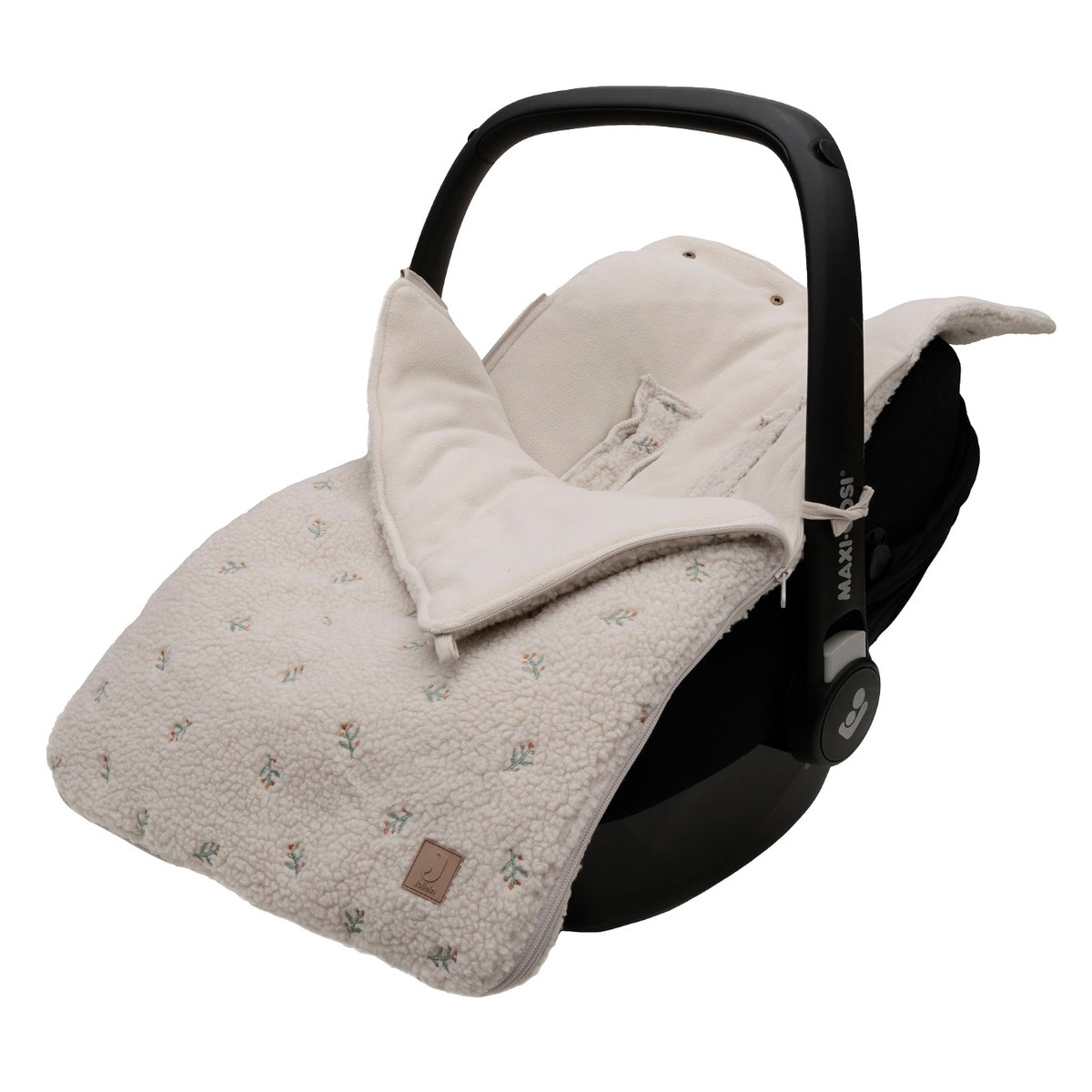 Jollein Teddy Lovely Biscuit 3/5 punts 0-9 Maanden Autostoel Voetenzak