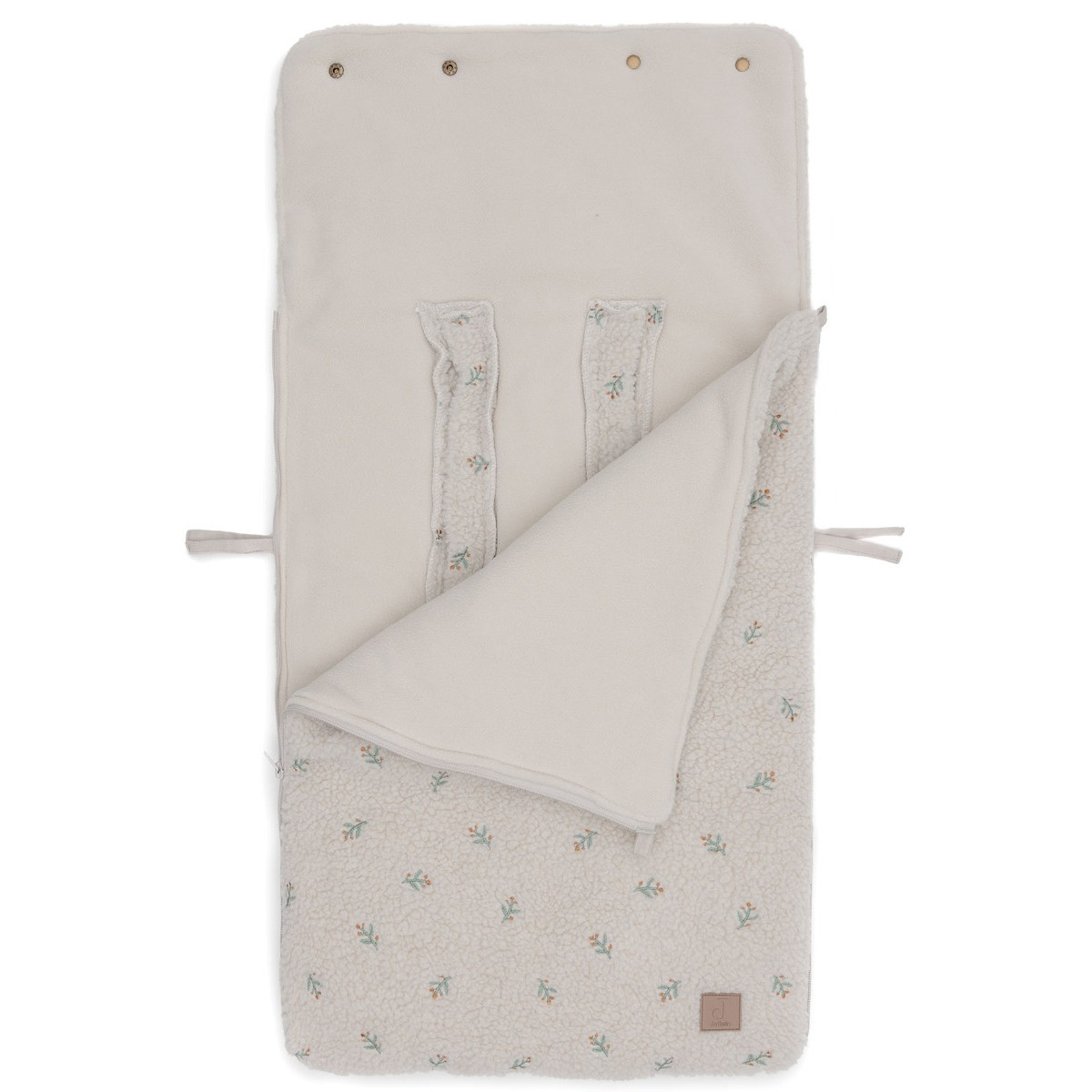 Jollein Teddy Lovely Biscuit 3/5 punts 0-9 Maanden Autostoel Voetenzak