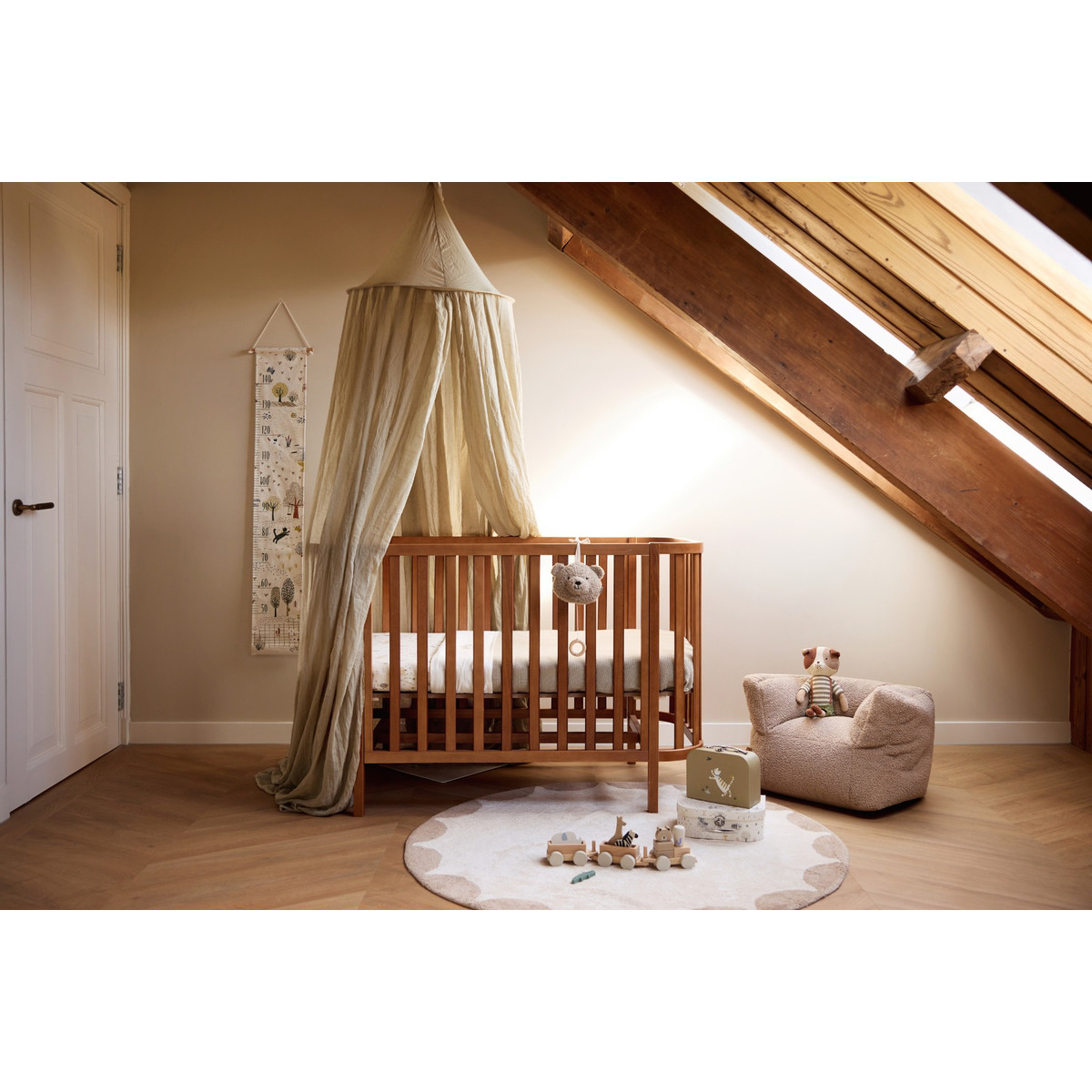 Jollein Teddy Warm Sand Kinderfauteuil Beanbag