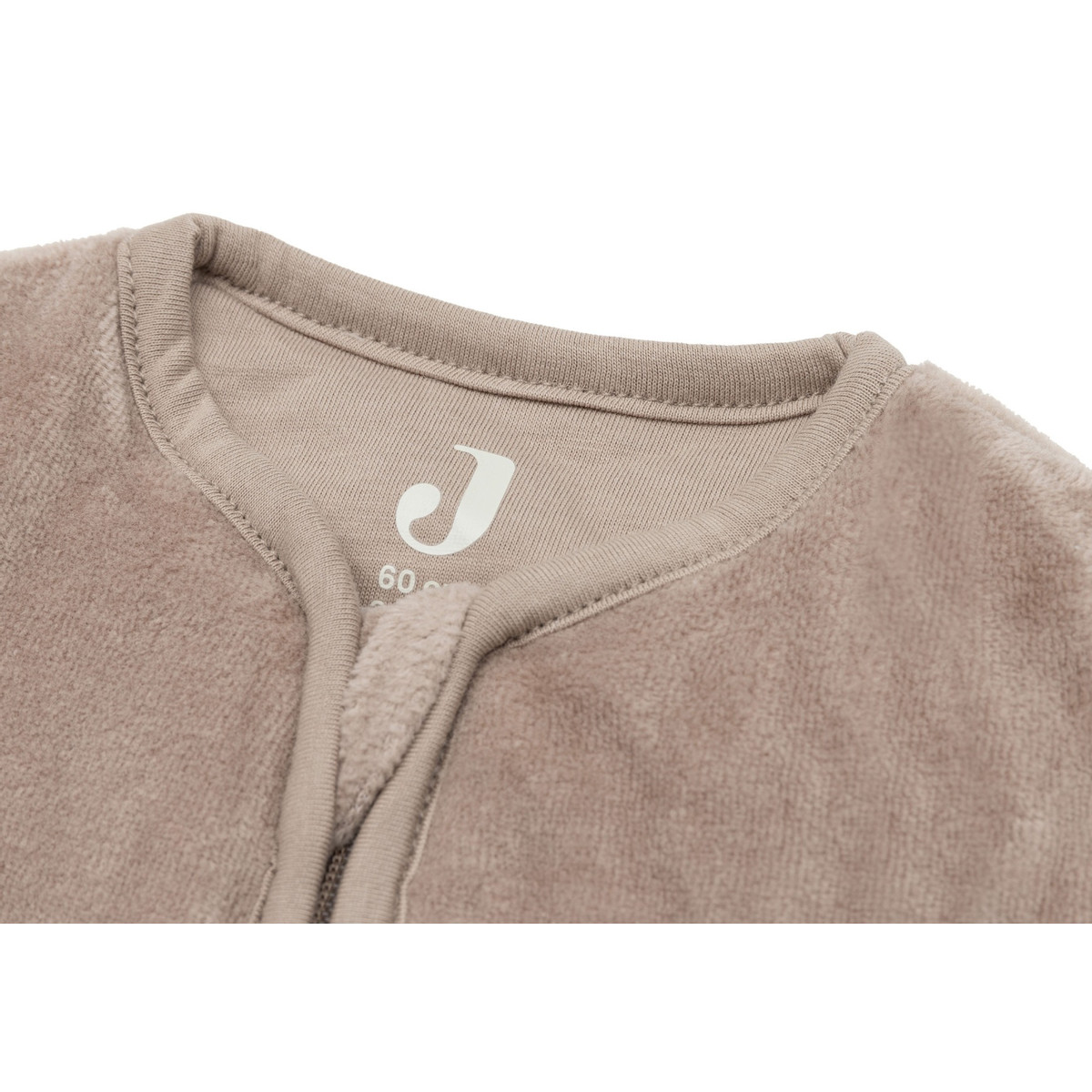 Jollein Velvet Milky Coffee 60 cm Slaapzak met Afritsbare Mouwen