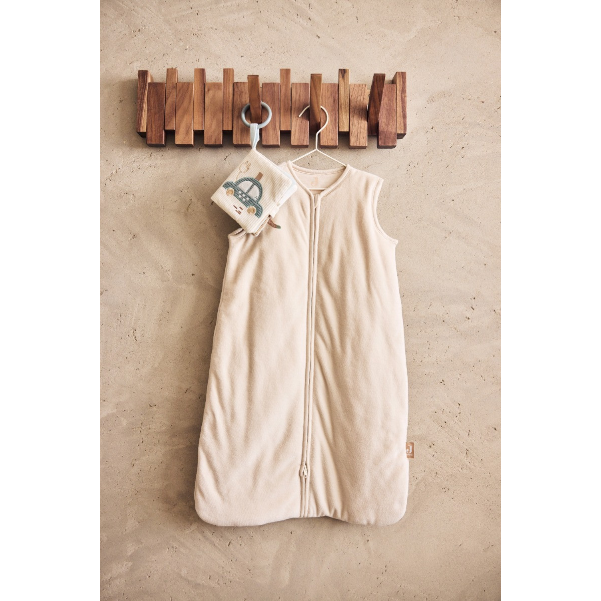 Jollein Velvet Oatmeal 90 cm Mouwloze Slaapzak