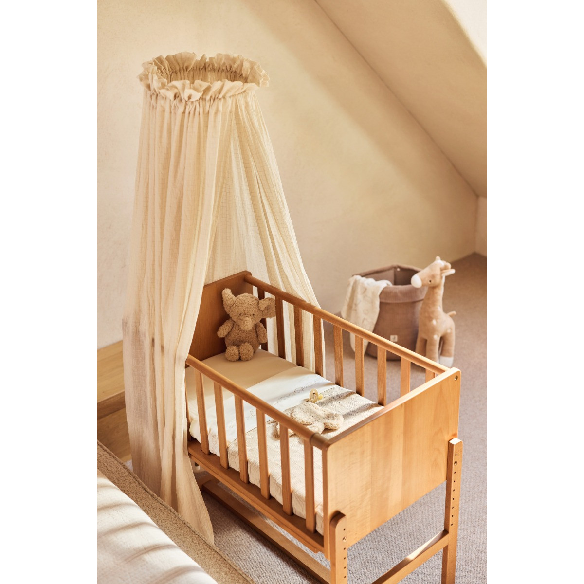 Jollein Vintage Cosy Check Sand 155 cm Sluier