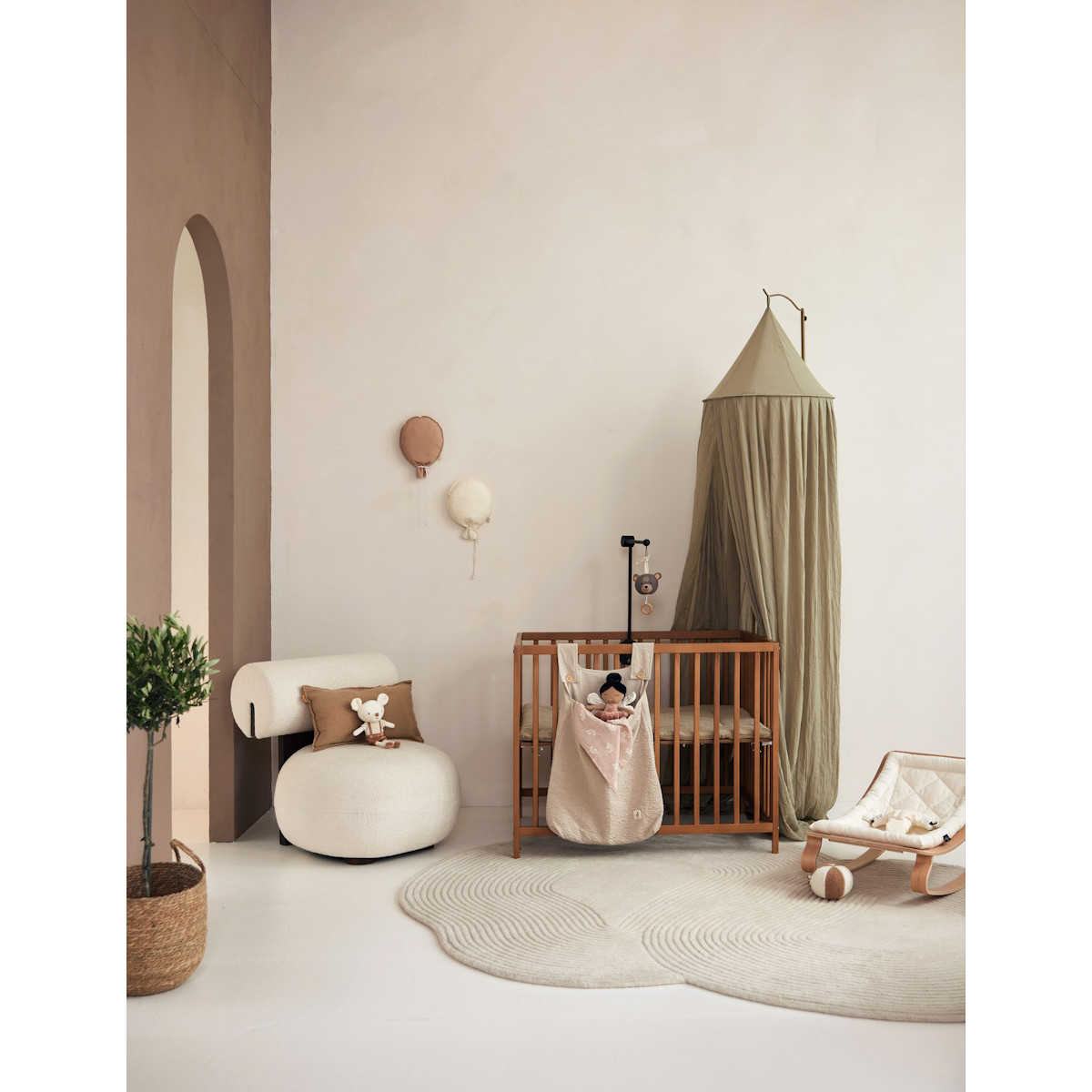 Jollein Vintage Olive Green 245 cm Klamboe