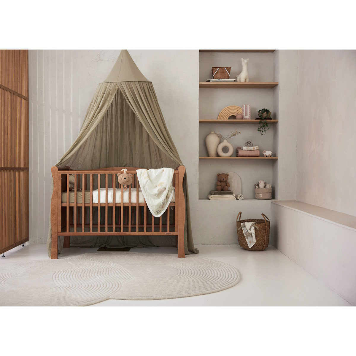 Jollein Vintage Olive Green 245 cm Klamboe