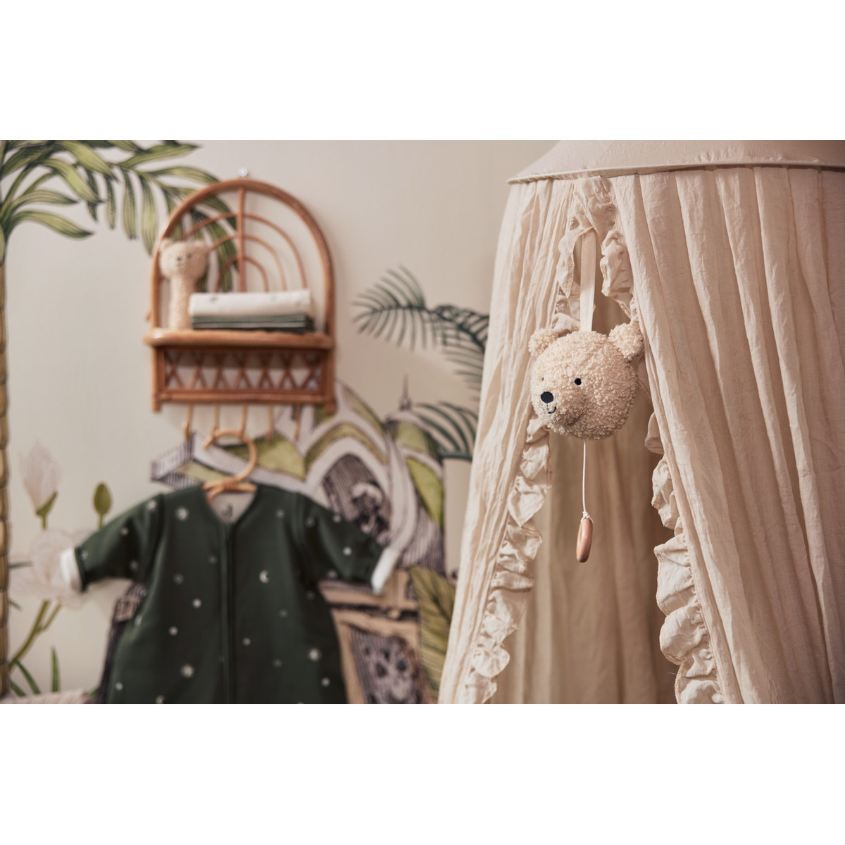 Jollein Vintage Ruffle Nougat 245 cm Klamboe