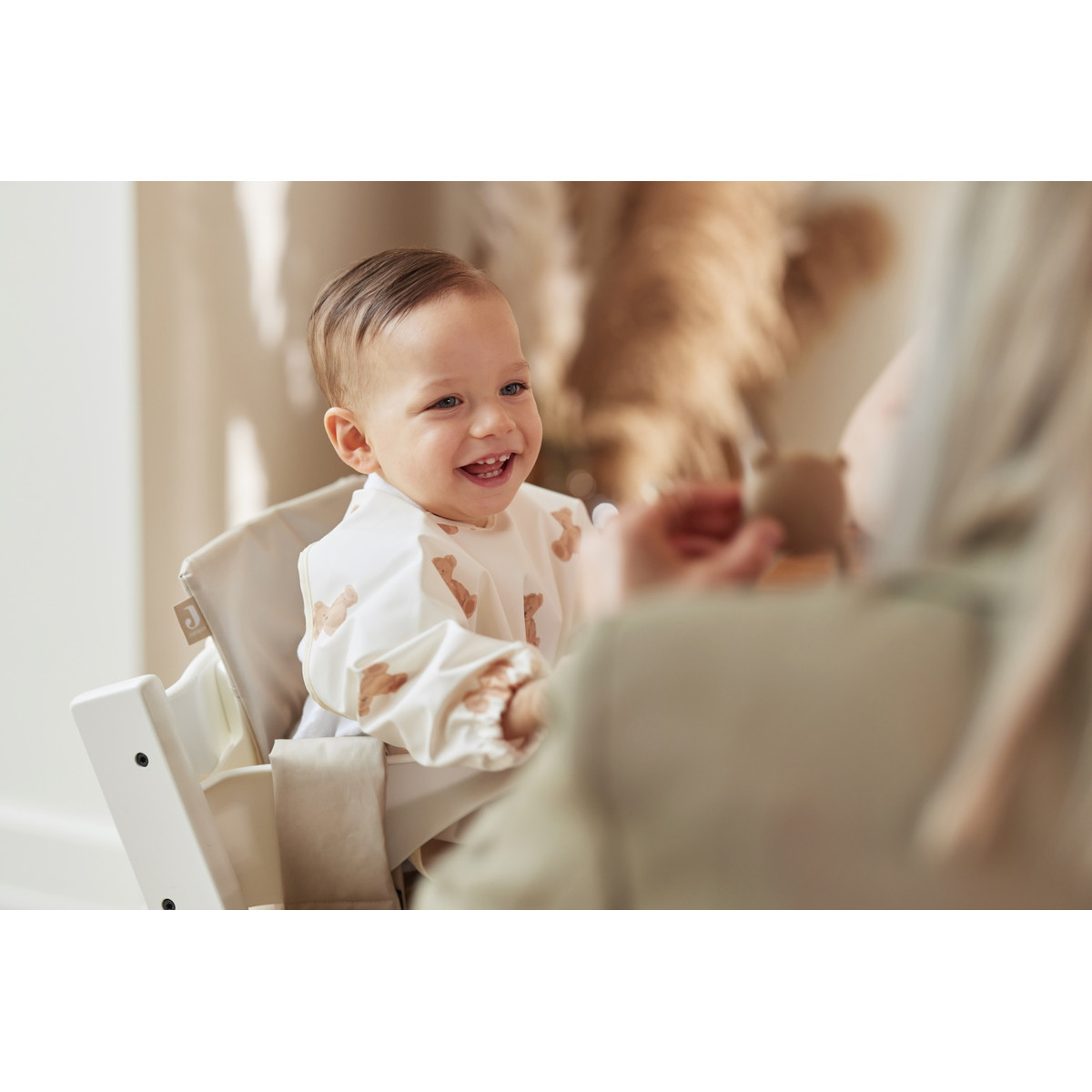 Jollein Teddy Bear Waterproof Slab met Lange Mouw