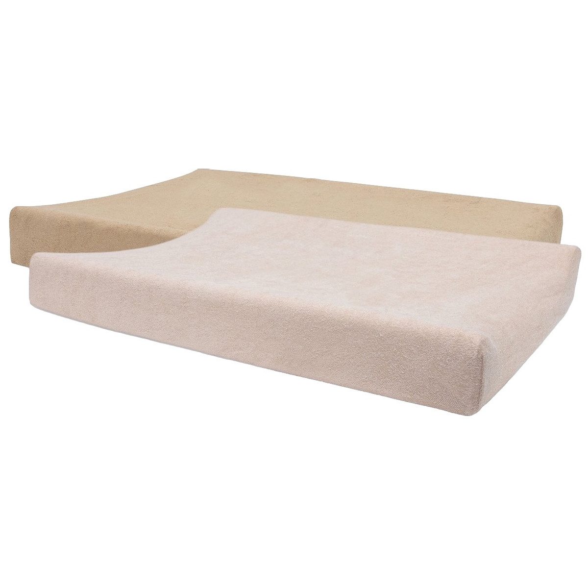 Jollein Wild Rose / Biscuit Badstof Aankleedkussenhoes 2 Stuks