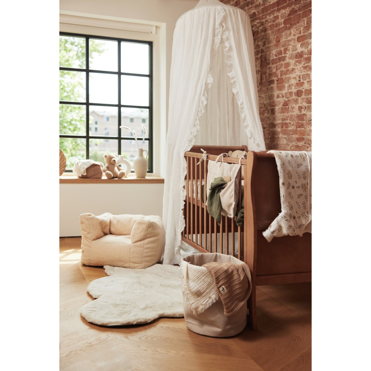 Jollein Wit Verstelbare Piekstok voor Klamboe