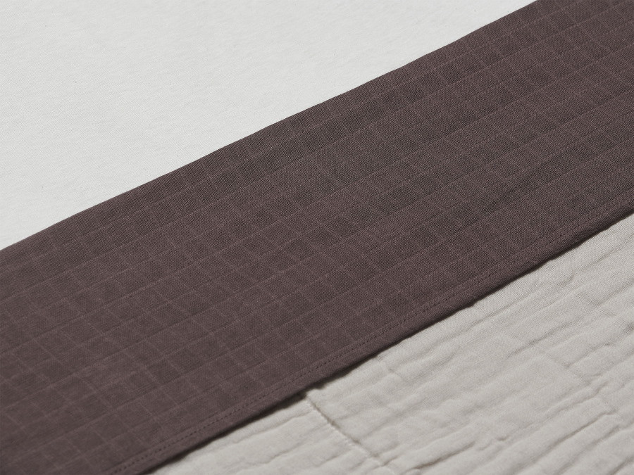 Jollein Wrinkled Cotton Chestnut 120 x 150 cm Ledikantlaken