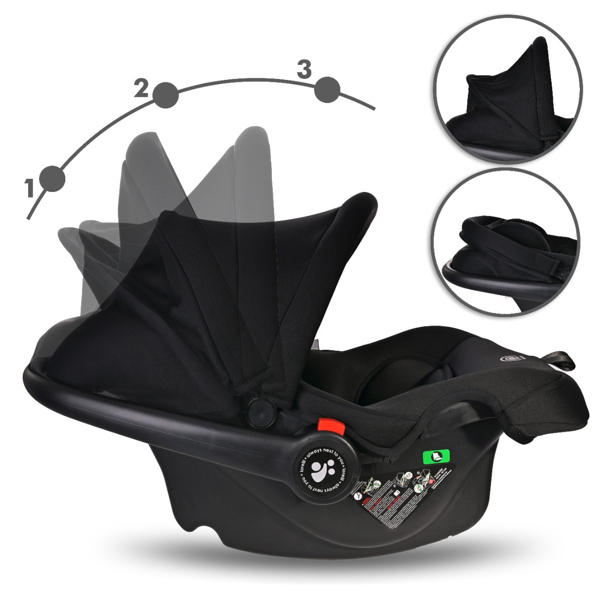 Lorelli Reya Brown 3-in-1 Kinderwagen incl. Autostoel