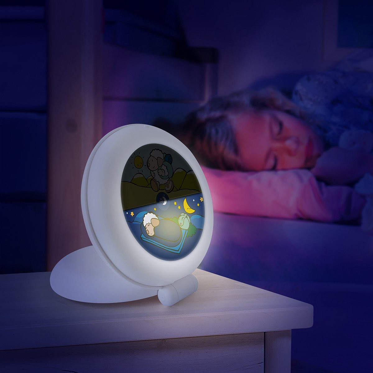 Kidsleep Globetrotter White Slaaptrainer en Kinderwekker