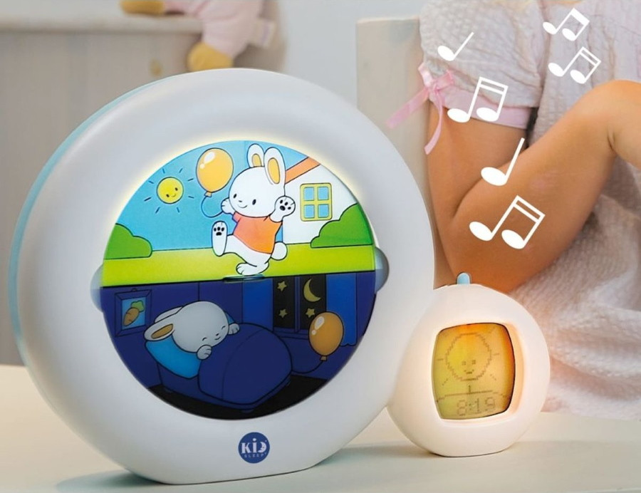 KidSleep Moon Wit/Blauw Slaaptrainer en Kinderwekker