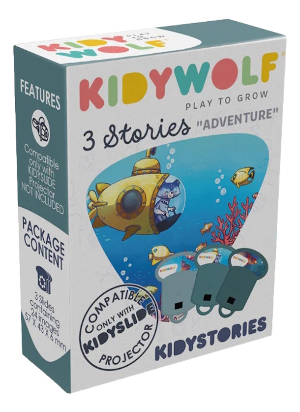 Kidywolf Adventure Verhalen Uitbreiding voor Kidyslide Projector