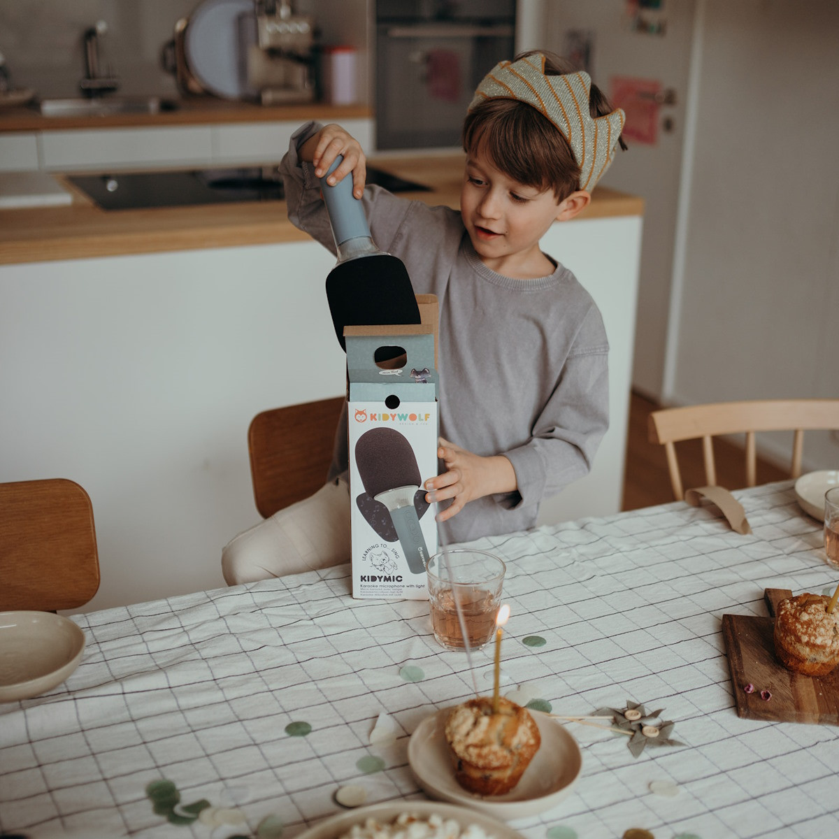 Kidywolf Kidymic Blue Bluetooth LED Microfoon