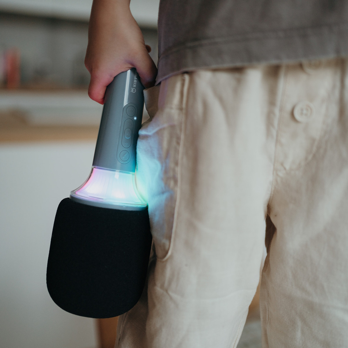 Kidywolf Kidymic Blue Bluetooth LED Microfoon