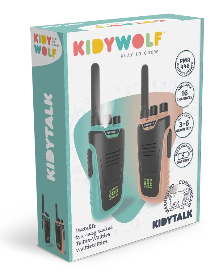 Kidywolf Kidytalk Nude/Green 2 stuks Walkie Talkies