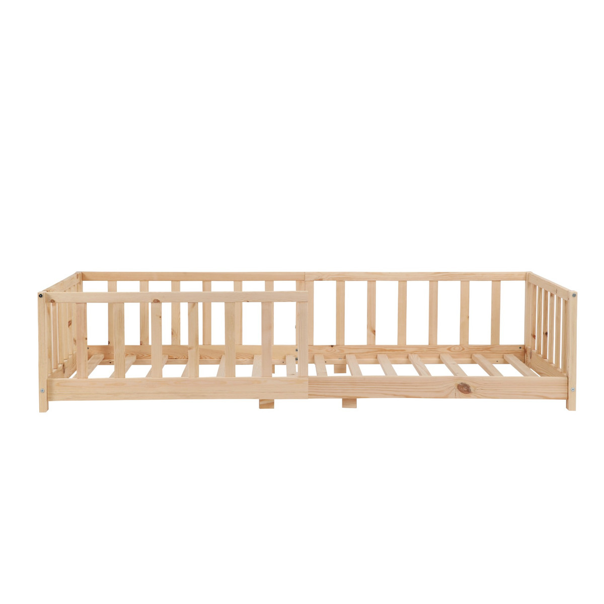 Kukka 90 x 190/200 cm Naturel Houten Vloerbed
