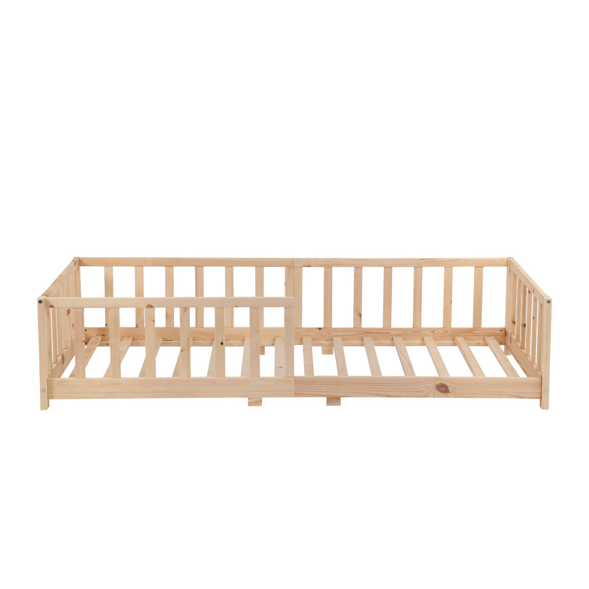 Kukka 90 x 190/200 cm Naturel Houten Vloerbed