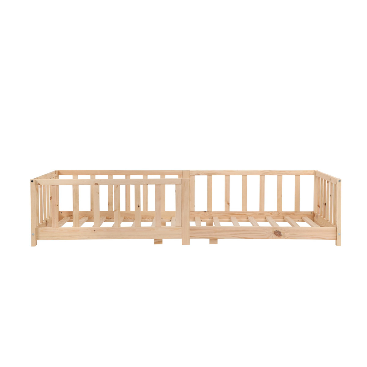 Kukka 90 x 190/200 cm Naturel Houten Vloerbed