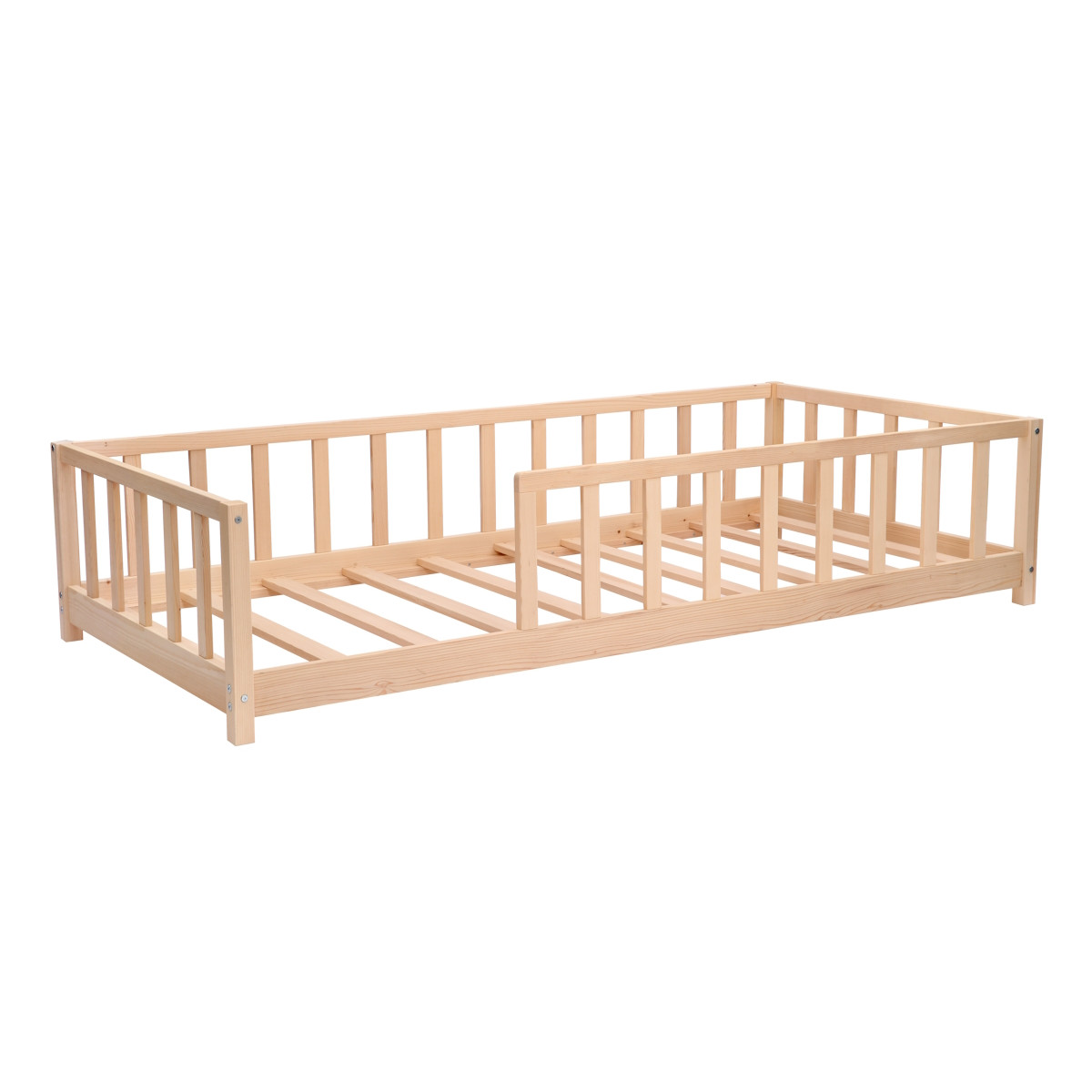 Kukka 90 x 200 cm Naturel Houten Vloerbed