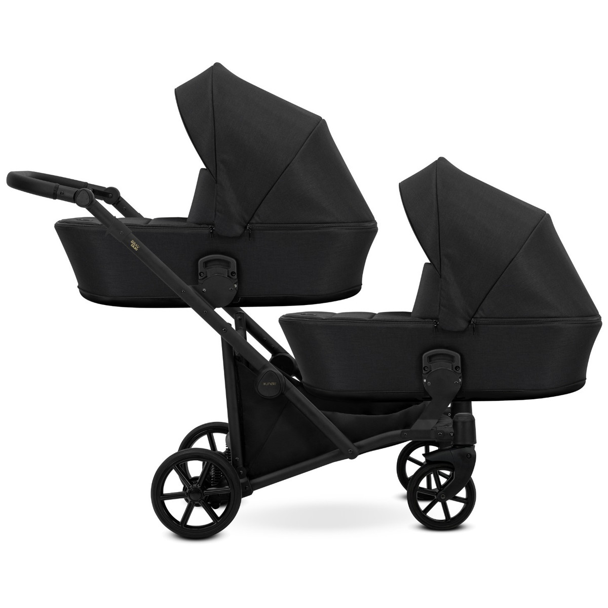 Kunert Brav Black Tandem Duowagen Incl. 2 Autostoelen