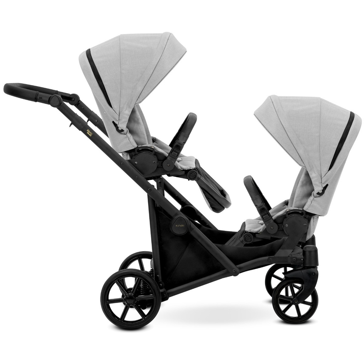 Kunert Brav Black Tandem Duowagen Incl. 2 Autostoelen