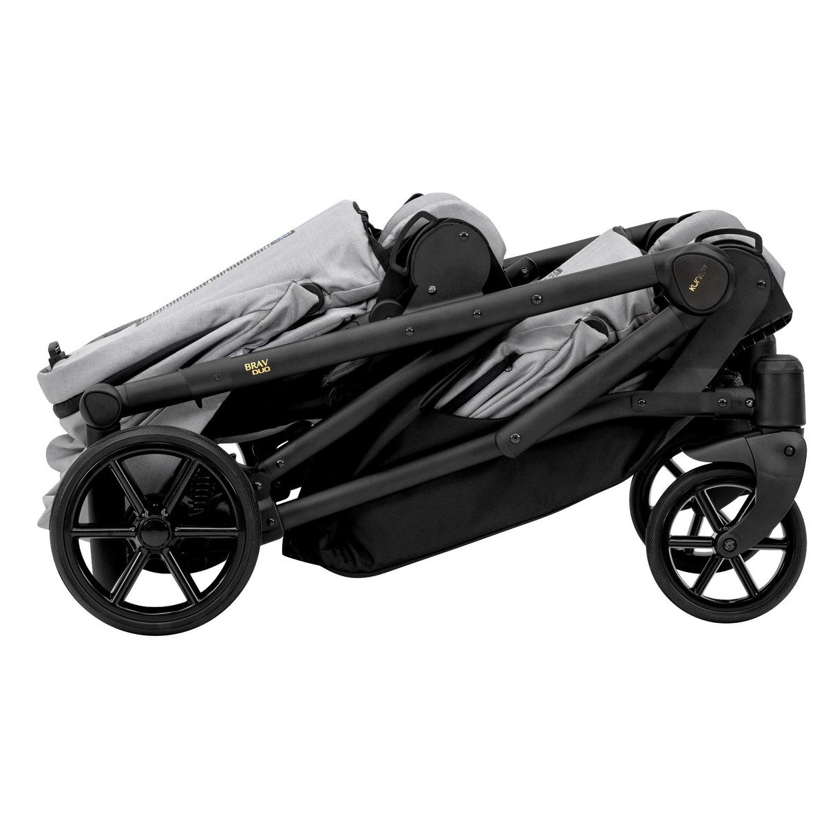 Kunert Brav Black Tandem Duowagen Incl. 2 Autostoelen