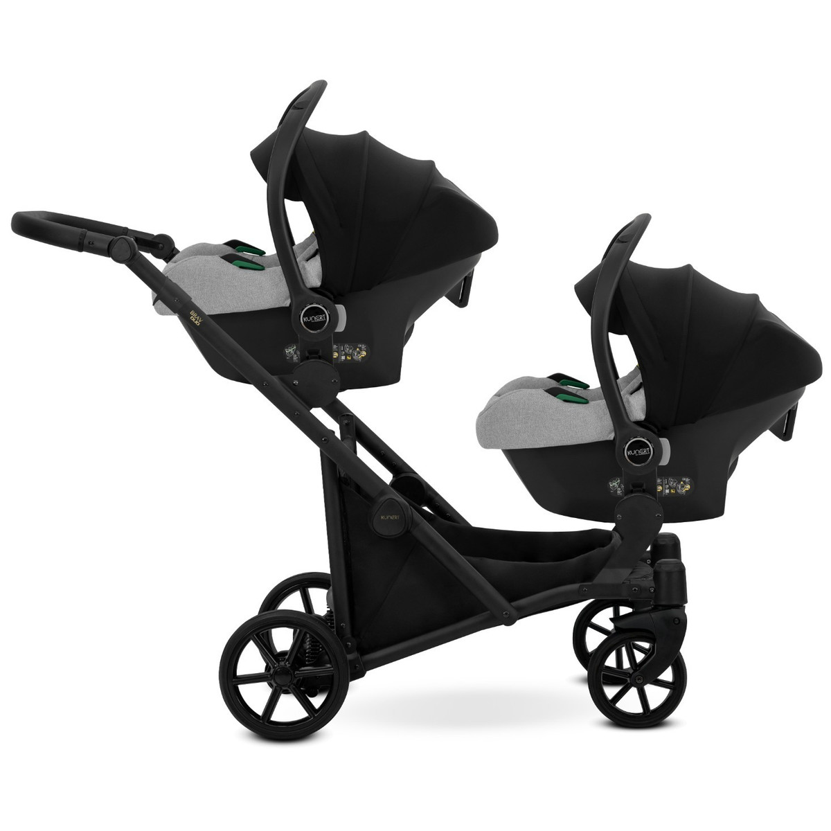 Kunert Brav Black Tandem Duowagen Incl. 2 Autostoelen
