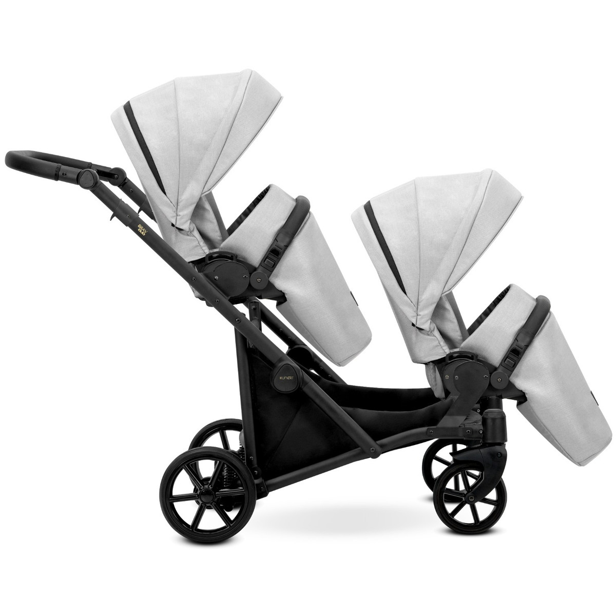 Kunert Brav Black Tandem Duowagen Incl. 2 Autostoelen
