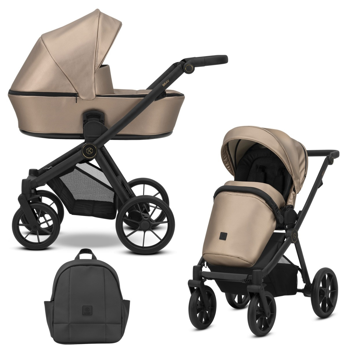 Kunert Brav Cappuccino 2-in-1 Kinderwagen