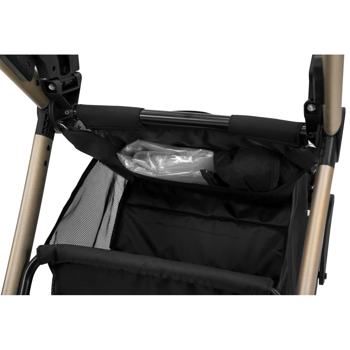 Kunert Brav Black/Champagne 2-in-1 Kinderwagen