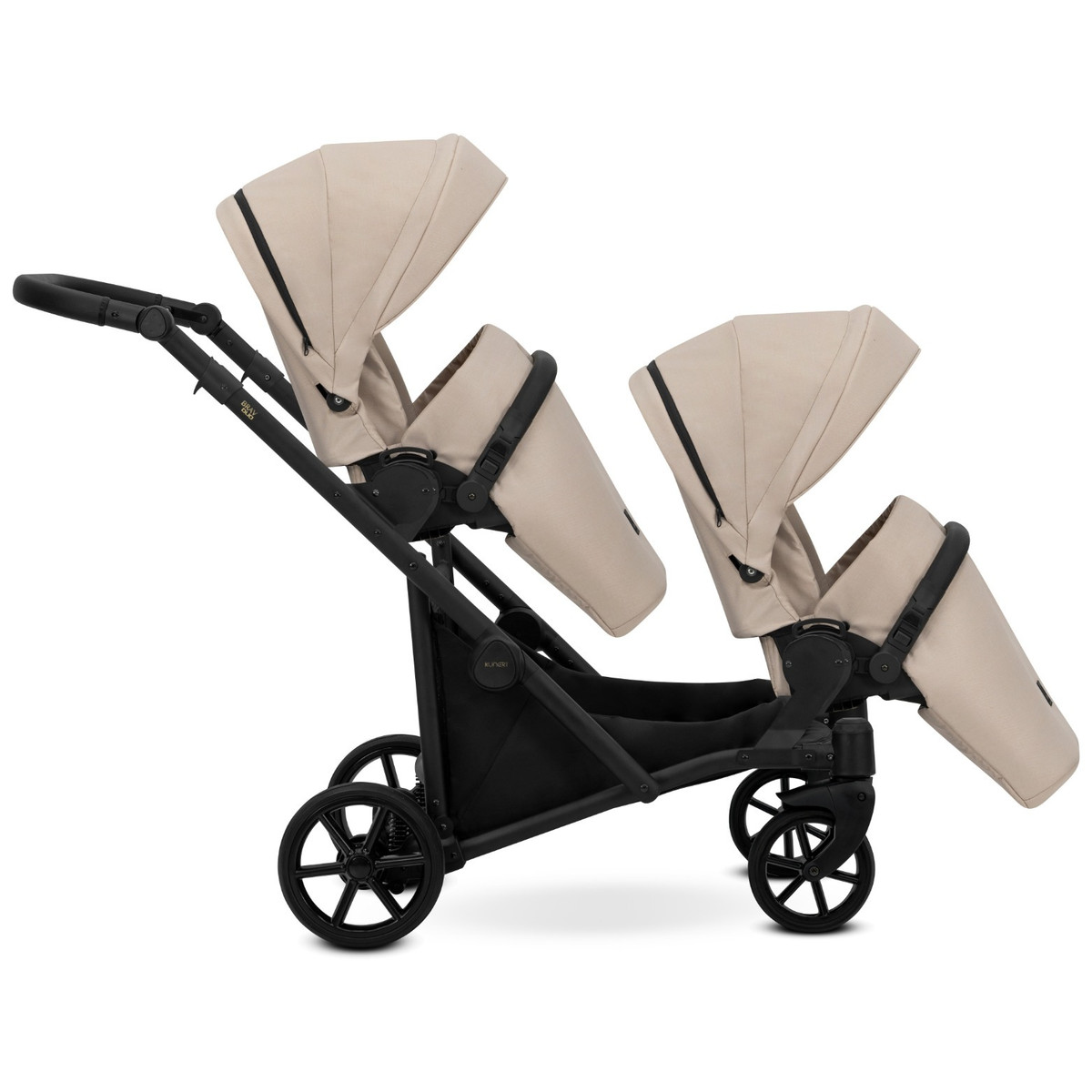 Kunert Brav Cream Tandem Duowagen Incl. 2 Autostoelen
