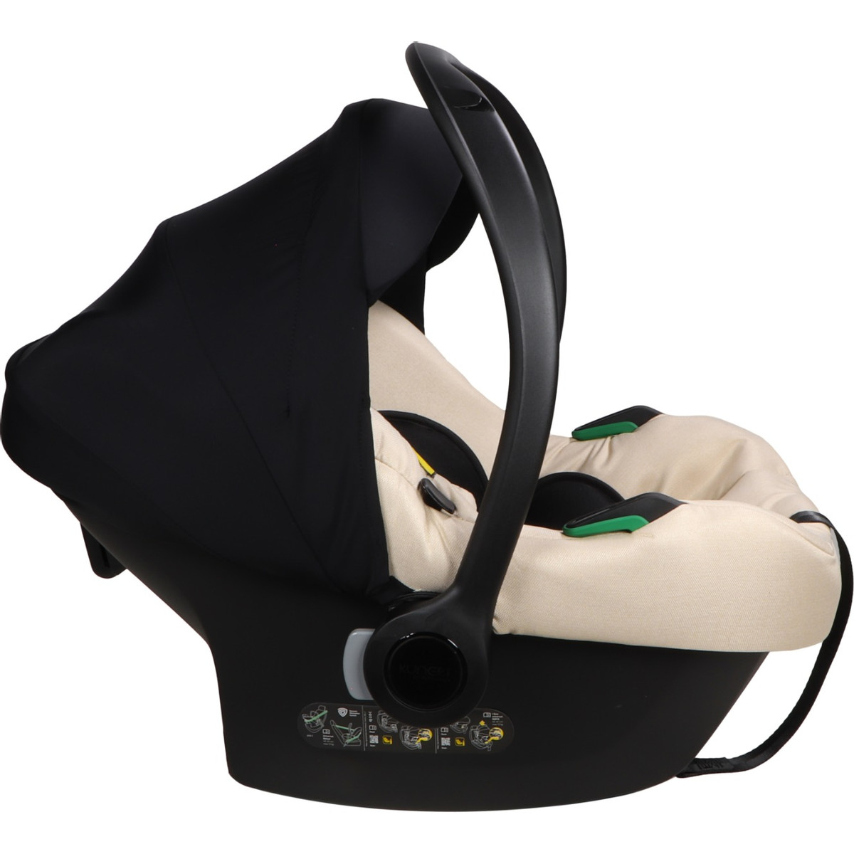 Kunert Cosmo Black Cream 40-87 cm i-Size Autostoel