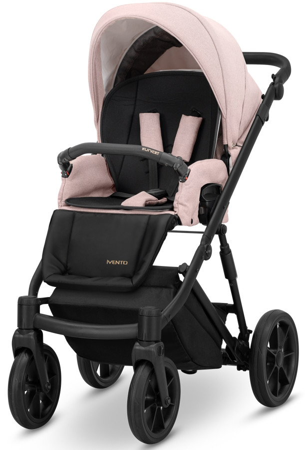 Kunert Ivento Black Smoky Pink 2-in-1 Kinderwagen