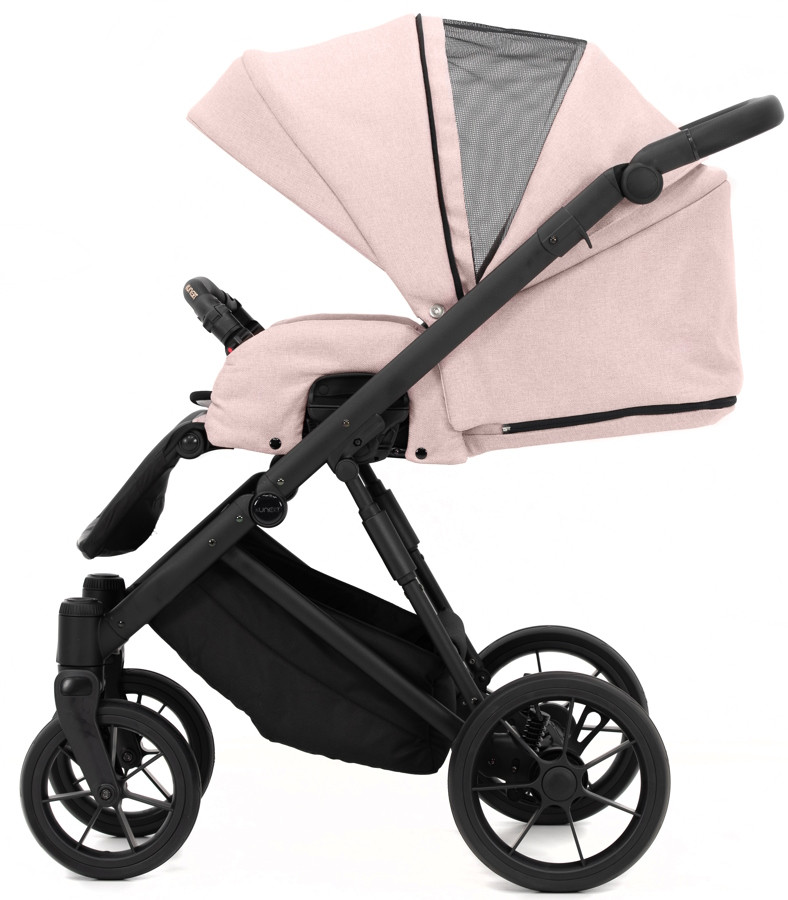 Kunert Ivento Black Smoky Pink 2-in-1 Kinderwagen