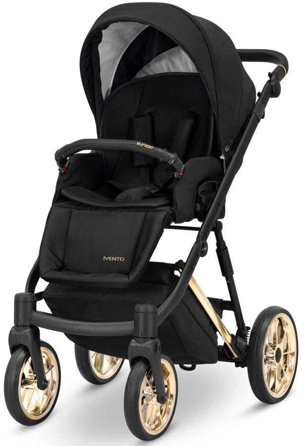Kunert Ivento Premium Gold Deep Black 2-in-1 Kinderwagen