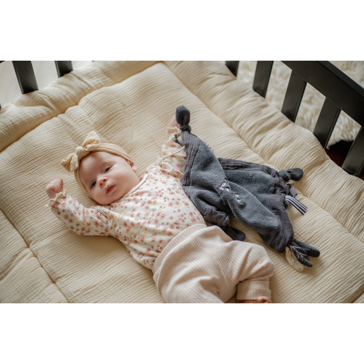 Label Label Donkerblauw Knuffeldoekje