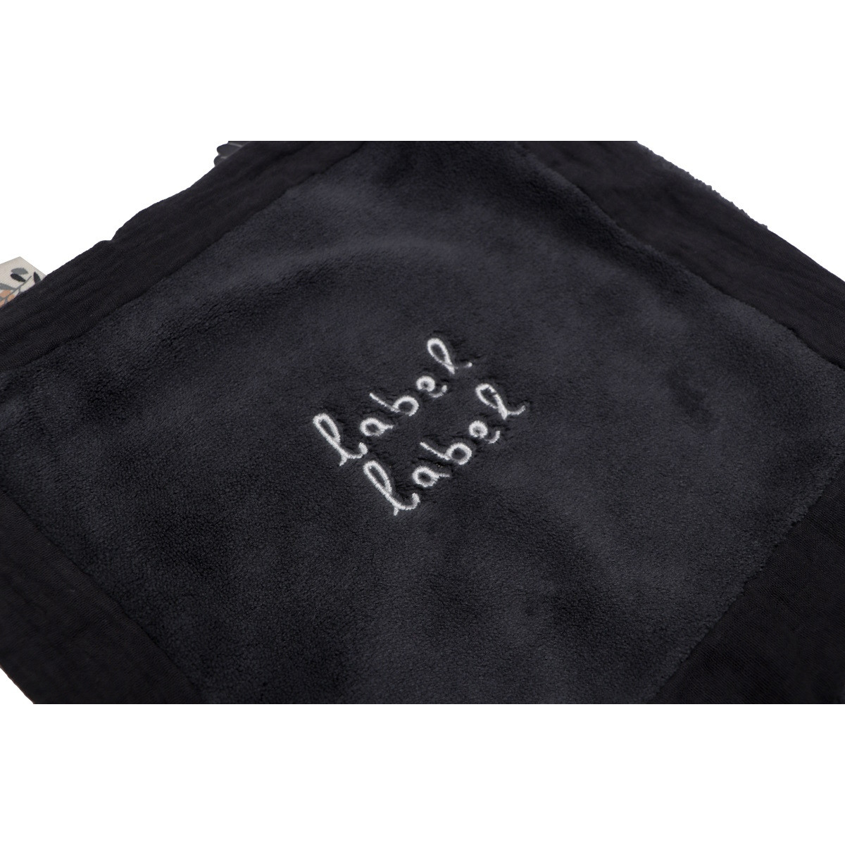 Label Label Donkerblauw Knuffeldoekje