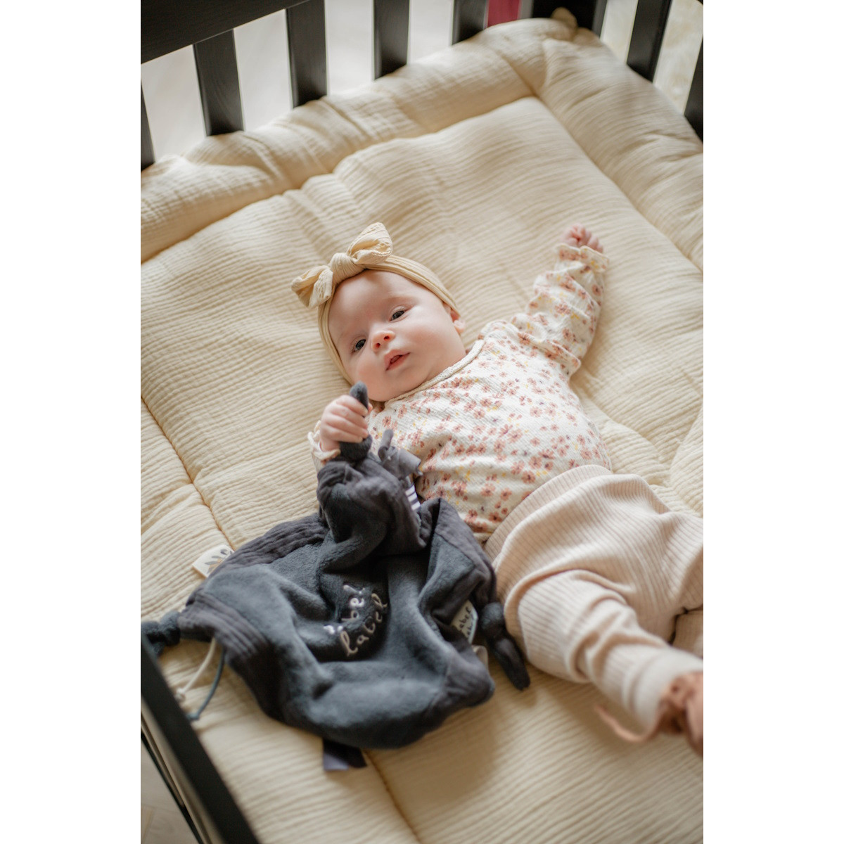 Label Label Donkerblauw Knuffeldoekje