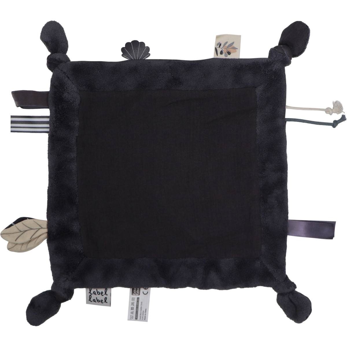 Label Label Donkerblauw Knuffeldoekje