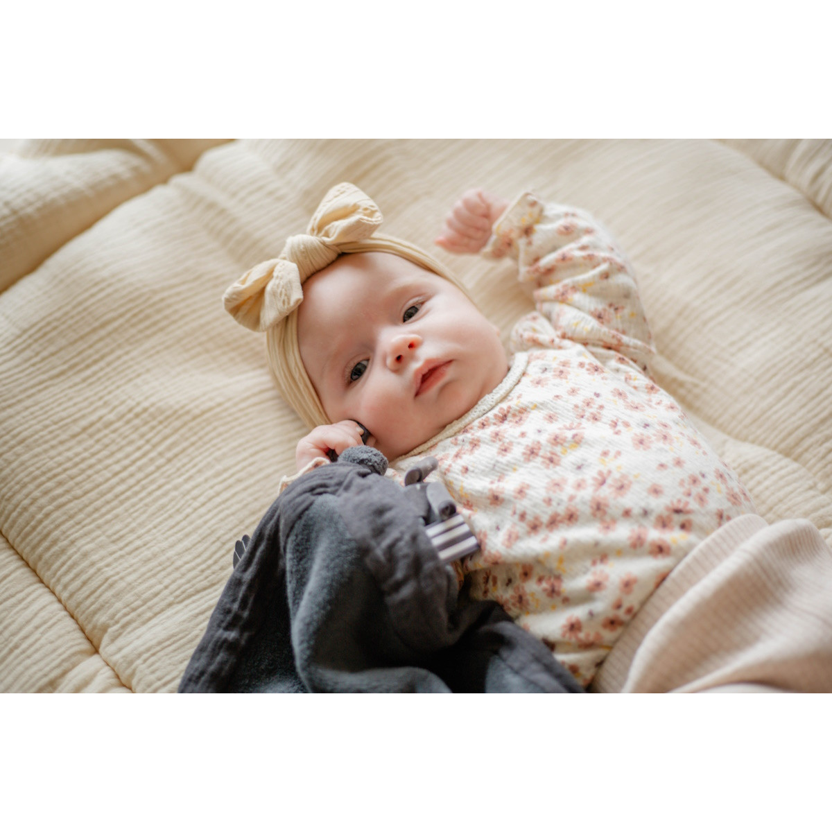 Label Label Donkerblauw Knuffeldoekje