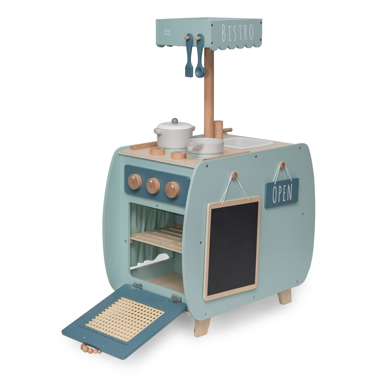 Label Label Groen Houten Bistro Keuken