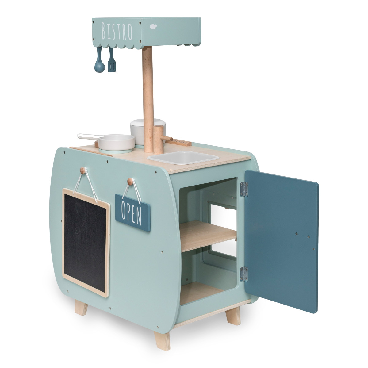 Label Label Groen Houten Bistro Keuken