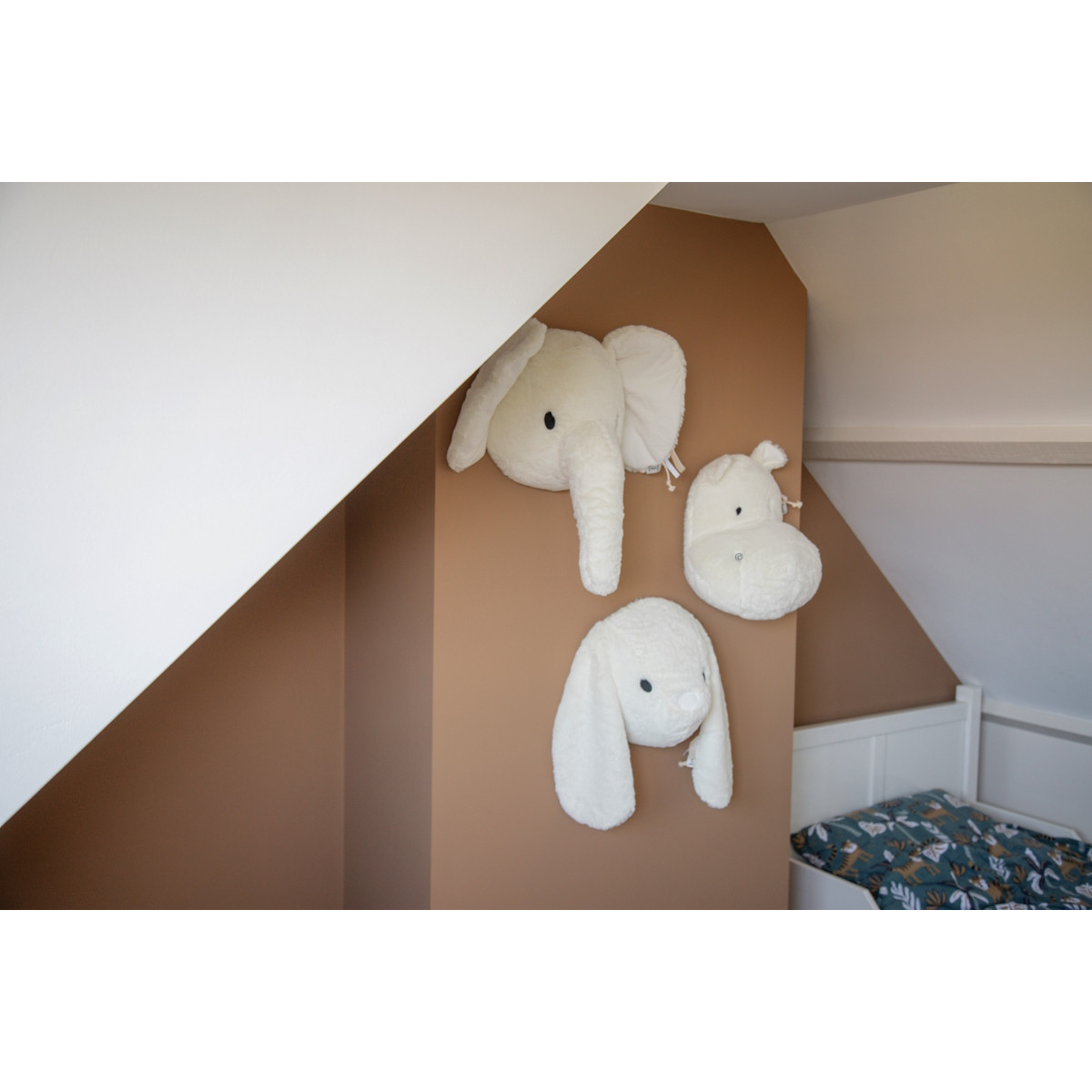 Label Label Hippo Harvey Nougat Muurdecoratie