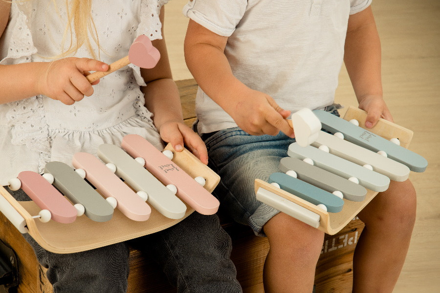 Label Label Roze Houten Xylofoon