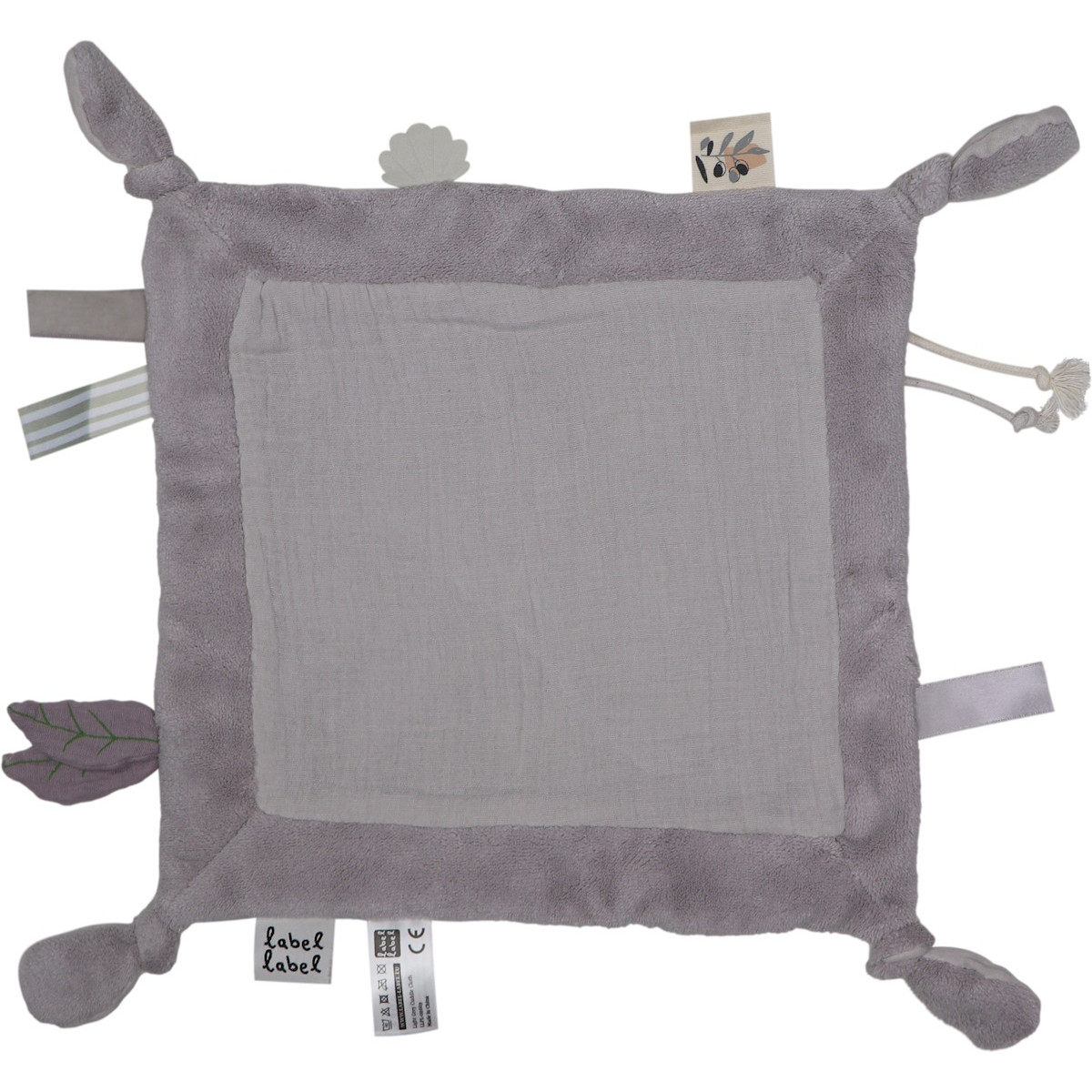 Label Label Lichtgrijs Knuffeldoekje