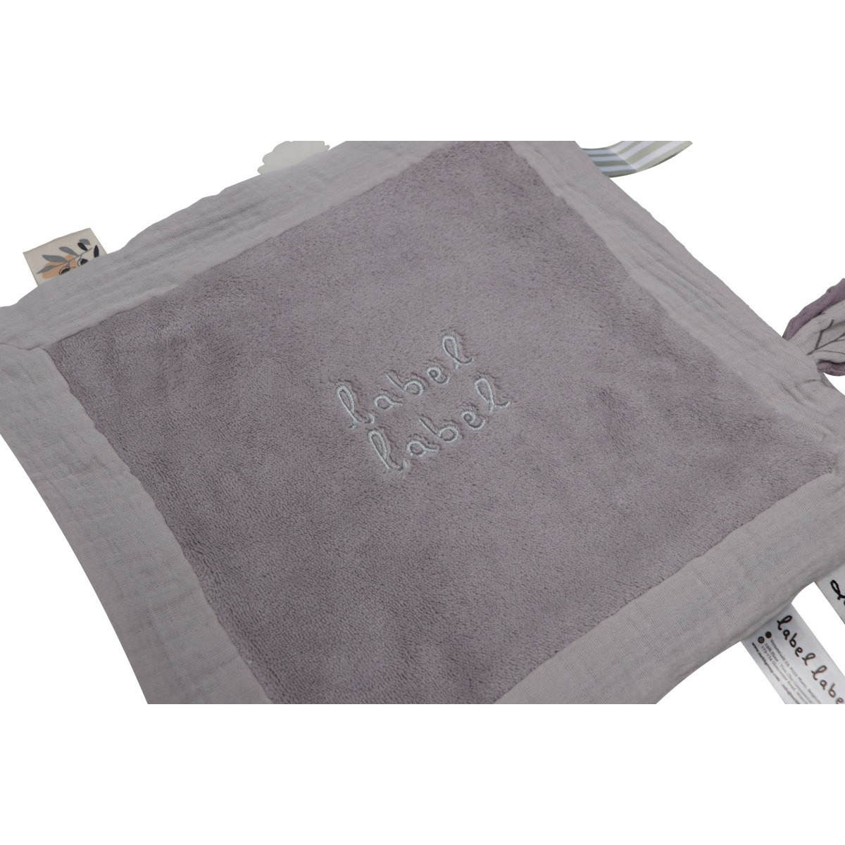 Label Label Lichtgrijs Knuffeldoekje