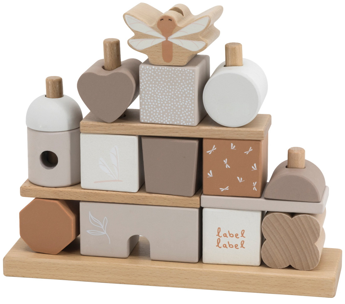 Label Label Nougat Houten Blokken