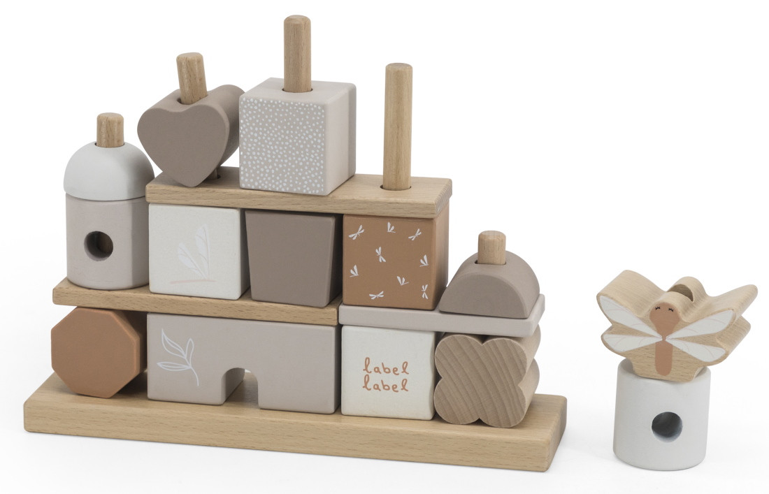 Label Label Nougat Houten Blokken